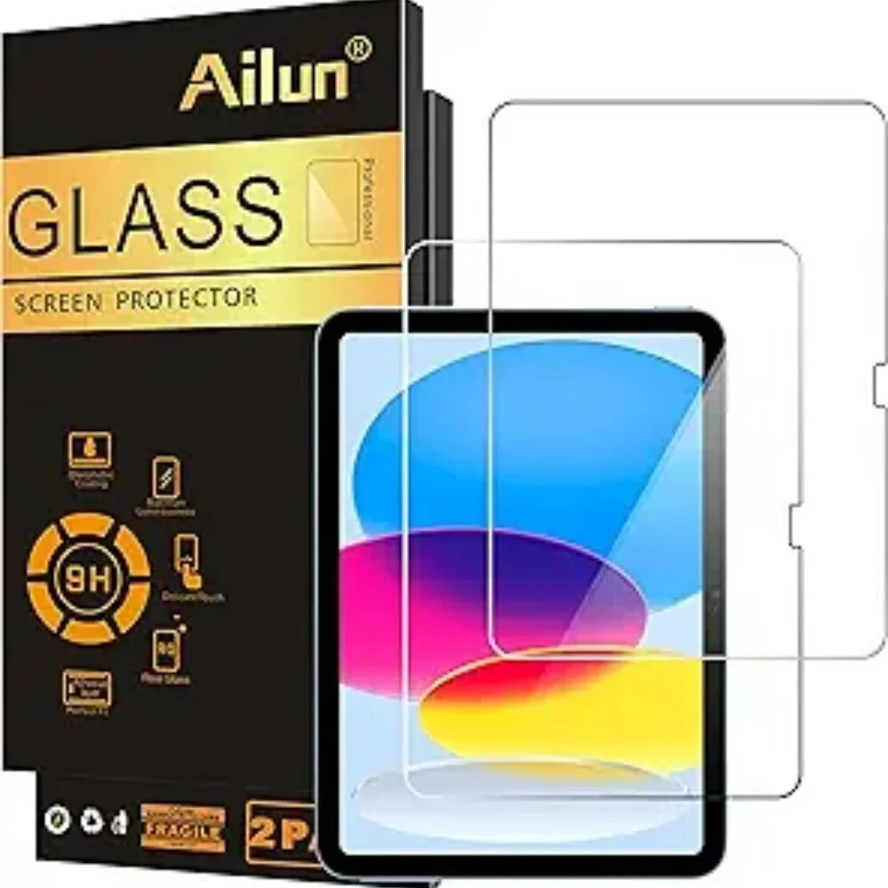 2 Pack Screen Protector for iPad 10th Generation 10.9 Inch Display 2022 2 Pack
